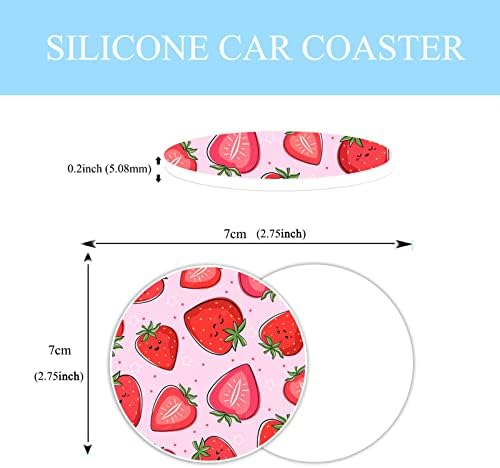 Cute Pink Strawberry Steering Wheel Cover - Image 6