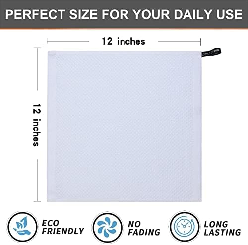 Kitinjoy 100% Cotton Waffle 8-Pack Kitchen Towels - Image 5