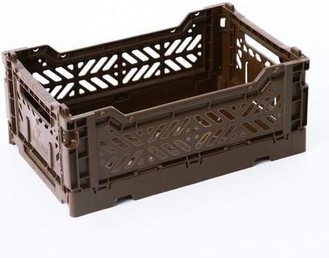 2 x AY-KASA Collapsible Storage Bin Container Basket Tote, Folding Basket Crate by AYKASA