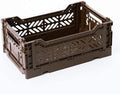 2 x AY-KASA Collapsible Storage Bin Container Basket Tote, Folding Basket Crate by AYKASA