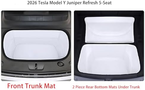 Compatible with Tesla Model Y 2026 Juniper Full Cover Frunk Mat & Rear Lower - Image 2