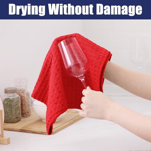 Homaxy Microfiber Waffle Weave Kitchen Dish Cloths, 8 Pack - Image 4