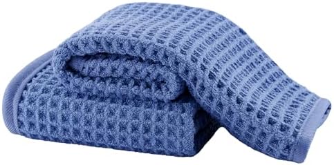 Microfiber Waffle Face Towels, 2 Pieces, Fast Drying, Lint Free 430 GSM by Unknown