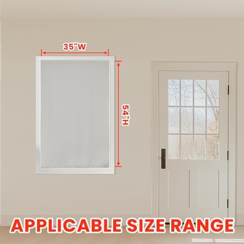 AJAZZ 100% Blackout Self Adhesive Curtains Small Window Short Temporary Black - Image 5