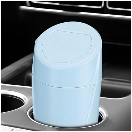 Car Trash Can Bin with Lid, Leakproof Portable Garbage Trash Bin Mini Cup by YTFRL