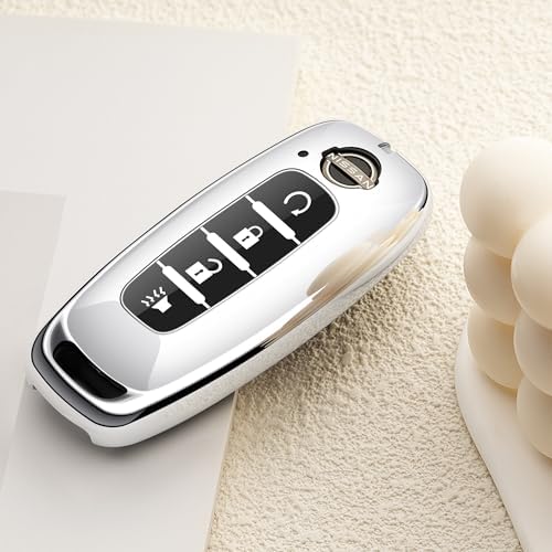 for Nissan Key Fob Cover 4 Buttons Car Key Case Pathfinder Rogue Armada Kicks - Image 5