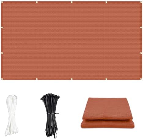 Cool Area Sun Shade Cloth with Grommets, Terra Red by CoolArea