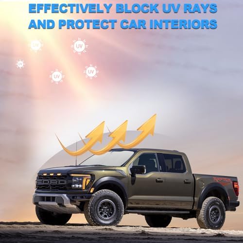 Foldable Front Windshield Sunshade fit - Image 6