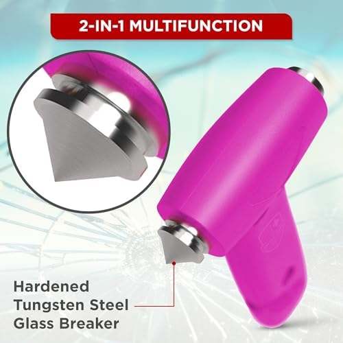 Swiss Safe Car Safety Hammer Window Breaker Tool - Image 2