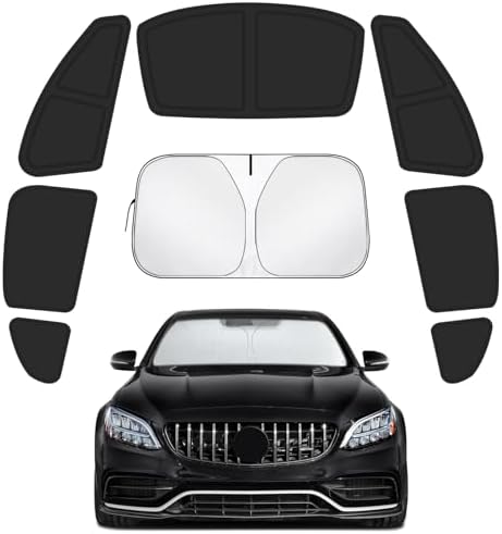 Car Window Shades for Mercedes-Benz C-Class 2014-2021, Privacy Window Covers by Lonyaqui