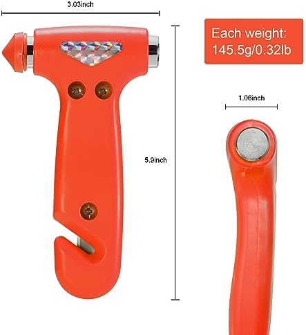 THINKWORK Car Safety Hammer, 3-in-1 Emergency Escape Tool - Image 4