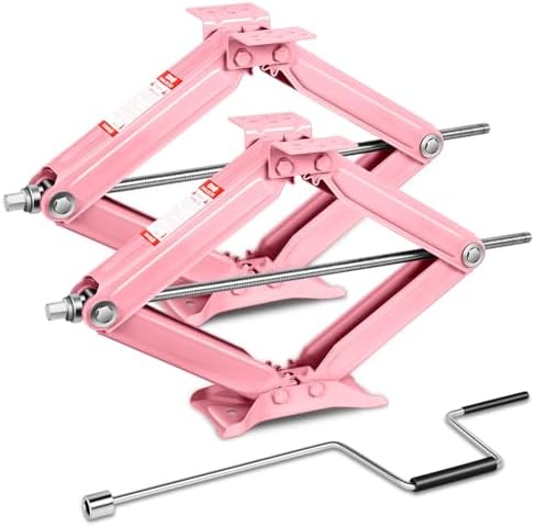 Auto Dynasty 2Pcs Scissor Jack, 2.5 Ton RV Travel Trailer Stabilizer Leveling by AutoDynasty