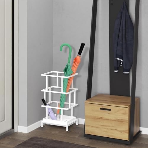 Alyoen Umbrella Holder for Entryway, Metal Umbrella Stand - Image 2