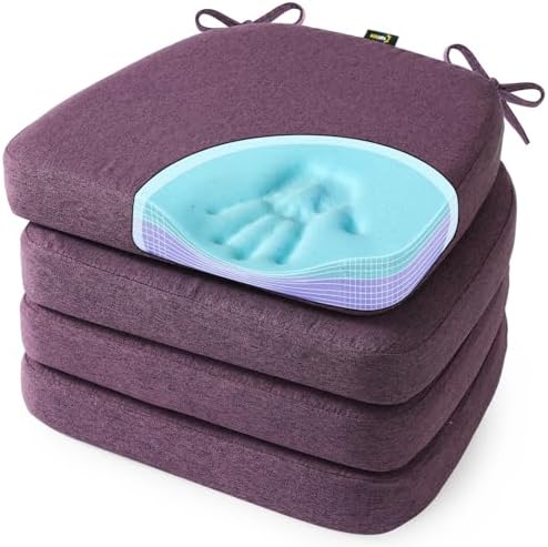 SUNROX Cooling Gel Memory Foam Chair Cushions, 2.6" Thick U-Shaped Dual-Layer by SUNROX