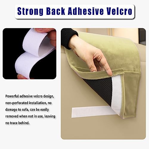 Velvet Recliner Headrest Pillow, Non-Slip Neck Support - Image 4