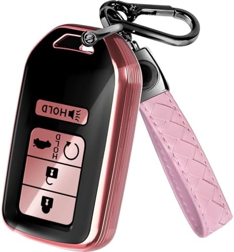 Lucrum Compatible with Honda Key Fob Cover & Keychain by Lucrum