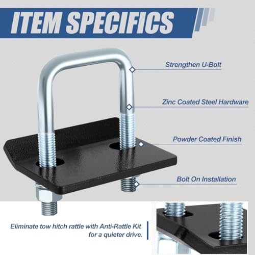 Auto Dynasty Hitch Tightener Anti-Rattle Clamp Stabilizer - Image 2