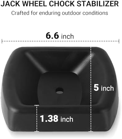 AR-PRO Jack Wheel Chock Stabilizer, Fit 6" Single Wheel - Image 2