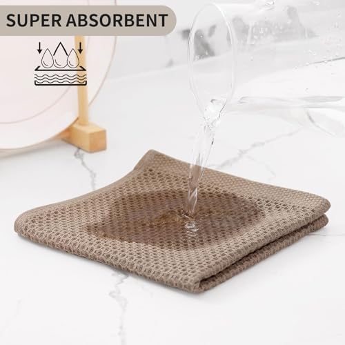 Kitinjoy 100% Cotton Waffle 6-Pack Kitchen Towels - Image 3