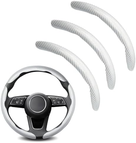 3pcs Universal Carbon Fiber Steering Wheel Cover by Unknown