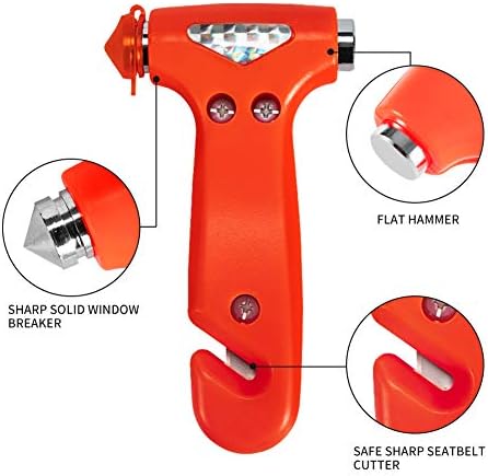 MOTORBUDDY 4-Pack Car Safety Hammer, Auto Emergency Escape Hammer - Image 3