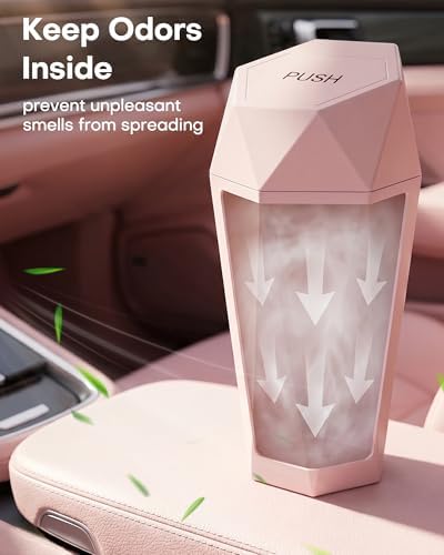 HOTOR Car Trash Can with Lid, 1 Pack - Image 4