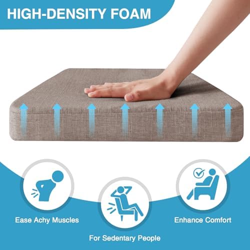 IASEAHK Chair Cushions for Dining Chairs Set of 6, Non Slip Kitchen Chair Pads - Image 3