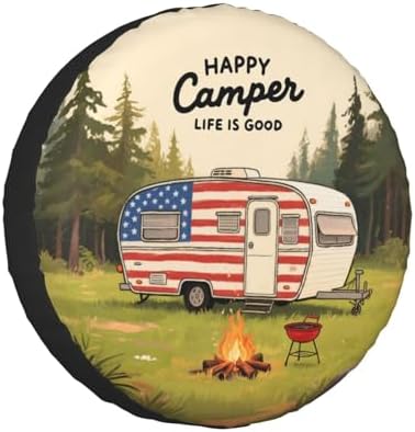 Life is Good Spare Tire Cover Weatherproof Sun Protection Dust-Proof Wheel Tire by Unknown