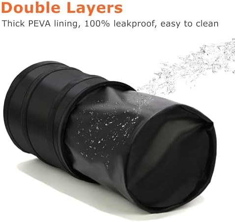 Ginsco 2Packs 4 Gallons New Leakproof Car Trash Can, Large Trash Can Pop-up - Image 3