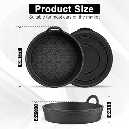 SINGARO Car Cup Holder Coaster, Universal Non-Slip Cup Holders, Car Interior - Image 5
