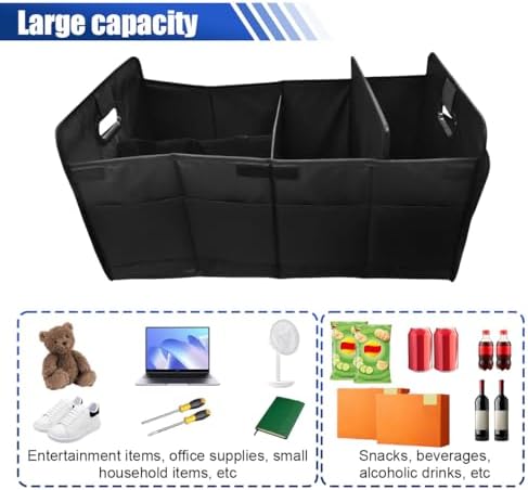 Car Trunk Organizer, 65L Collapsible Auto Storage Box - Image 4