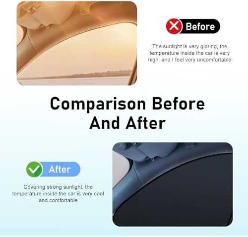4 PCS Car Side Window Sun Shades, Heat Insulation & Sun Blocking Shade - Image 5