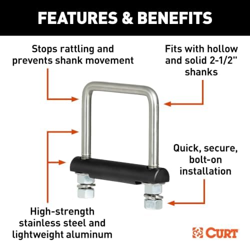 CURT 45388 Anti-Rattle Hitch Clamp - Image 4