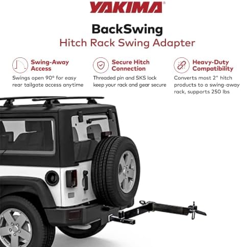 YAKIMA, Swing-Away Bike Rack Adapter, Works - Image 2