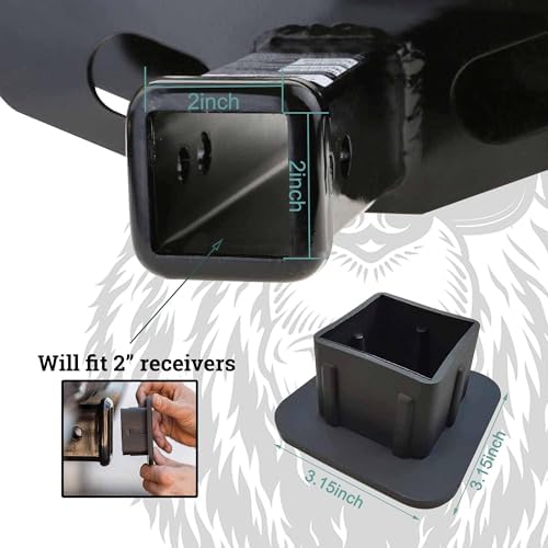 Trailer Hitch Cover, Fashionable Serious Bear Head Tow Hitch Cover - Image 3