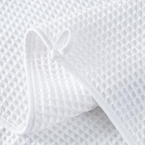 Microfiber Waffle Hand Towels, 2 Pieces, Fast Drying, Lint Free 430 GSM - Image 3