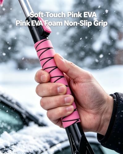 Pink 33 Inch Snow Brush and Ice Scraper - Image 7