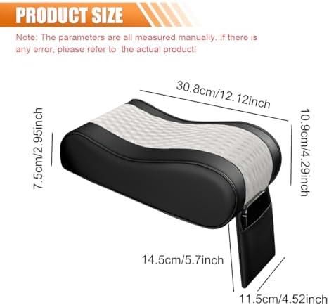 Leather Memory Foam Auto Center Console Armrest Pillow Pad - Image 2