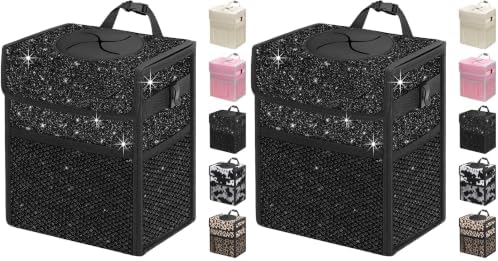 Capolo Car Trash Can with Lid, Leakproof Car Garbage Can by Capolo