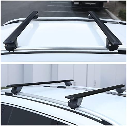J2 Engineering J2-RR-120-BK Pair of 49" Aluminum Roof Rack Cross Bars Cargo - Image 4