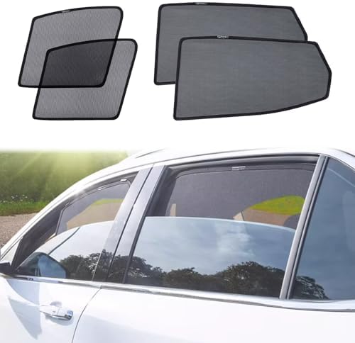 Car Magnetic Sun Protection Curtain 4PCS Fit by BoxCheer