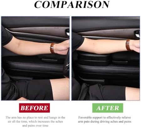 Yourkar 2 PCS Car Armrest Support Cover, Left Side Door Armrest Cushion Pad - Image 3