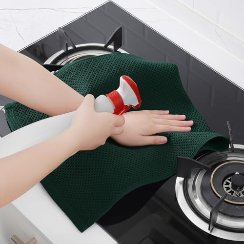 Homaxy 100% Cotton Waffle Weave Kitchen Dish Towels 4-Pack - Image 5