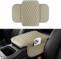 Amiss Car Center Console Cover, Leather Car Armrest Cushion by Amiss