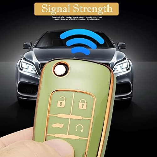 for Chevy Key Fob Cover with Keychain, Premium TPU Full Protection Key Fob Case - Image 4