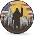 Bigfoot Flag Fun Spare Tire Cover Dust-Proof Wheel Protector by Unknown