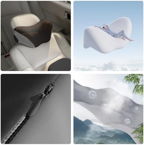 BEBAS Ergonomic Car Headrest Pillow, Memory Foam Neck Support - Image 6