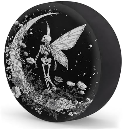 Pretty Skull Moon Spare Tire Cover Dust-Proof Wheel Protector - Image 2