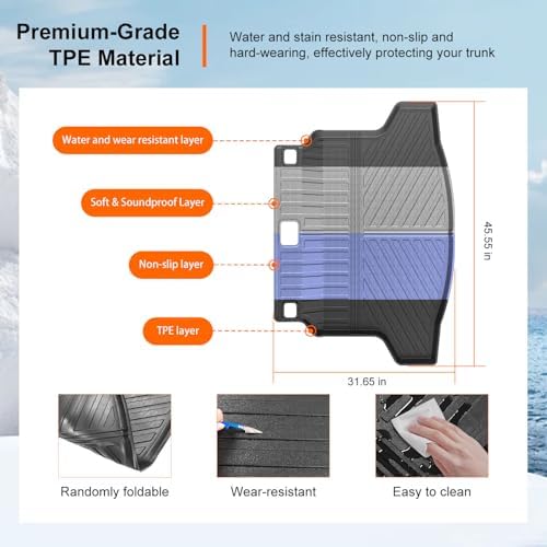 powoq Cargo Mat Trunk Mat Compatible - Image 5
