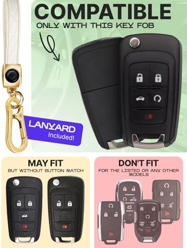 Lucrum Compatible with Chevy, Buick Key Fob Cover & Keychain - Image 2